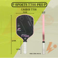 (Chính Hãng) Vợt Pickleball F-Sport T700 Pro - Carbon T700 Nhám Cao Cấp, Phù Hợp Chơi Kiểm Soát. 
