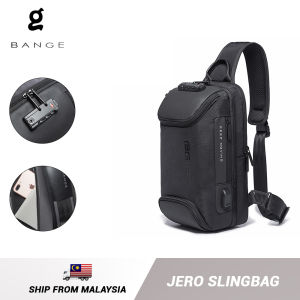 Bange Jero USB Anti Theft TSA Lock Ultra Light Multi Compartment Outdoor Travel Sport Business 9.7 Inch Ipad Sling Bag