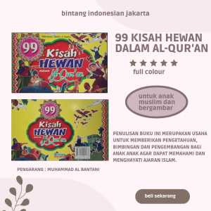 99 KISAH HEWAN DALAM ALQURAN BERGAMBAR FULL COLOUR