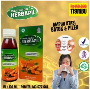 Madu Herbapil Atasi Sinusitis Flu Pilek Batuk Berdahak Menahun Langsung Sembuh