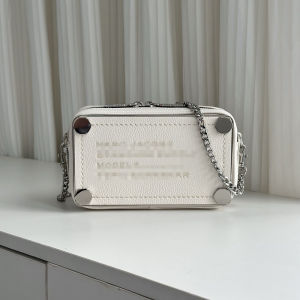 Letter box bag European and American fashion cowhide chain womens bag casual single-shoulder crossbody commuting bag