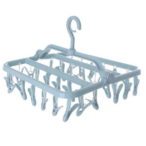 Móc chùm phơi quần áo cho bé gồm 32 móc phơi Chất liệu nhựa cao cấp kích thước 32x32x23 cm