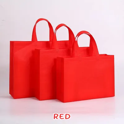 ECO-FRIENDLY 💥 Horizontal A3 Size Plain Recycle Tote Bags Non-Woven Reusable Grocery Shopping Gift Party Fabric Hand Bag
