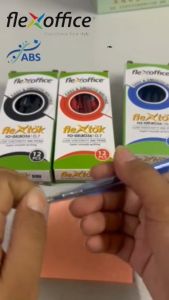 Flextok 12pcs/box 0.7 Pen Smooth Ink Ballpen School Office Supplies Retractable Easy Smooth