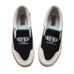 XternalStepSure - Slip On Anastasia Globe Middle White List hitam