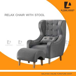 DL Home Concept Wing Chair with Stool / 1 Seater Sofa / Relax Chair