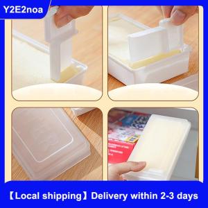 【Local shipping】 Portable Solid Butter Cutting Storage Box Kitchen Accessories Refrigerator Fresh Keeping Box Breakfast Cheese Fresh-Keeping Box