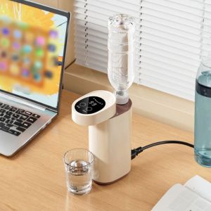 MAREING Touch Control Instant-Heat Water Dispenser Adjustable Temperature LED Screen Bottled Water Heating Water Pump Portable Space-saving Instant Water Heater Travel