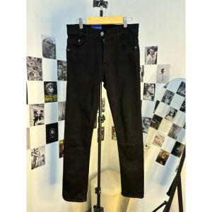 Apolo - Celana Jeans Hitam Polos Skinny Slimfit Strech Celana Jeans Panjang Pria Celana Kerja Retail