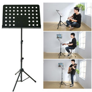 The Plant Stand Note ที่วางโน๊ตเหล็ก ขนาดใหญ่(Black) แท่นวางโน้ตเพลงแบบมัลติฟังก์ชั่น แท่นวางโน้ตเพลงแบบพับได้และแบบพกพา ลิฟท์ฟรี ปรับมุม