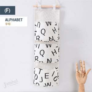 3 Pockets Layers Foldable Waterproof Wall Hanging Storage Bag Wardrobe Organizer Beg Simpanan Poket Gantung Lipat3层挂式收纳袋