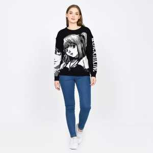 Black Air.Inc Sweater Rajut Premium Motif Anime / sweater rajut premium / sweater wanita / sweater rajut anime COD