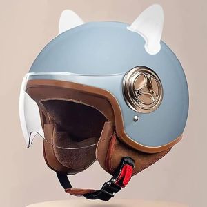 AE Electric vehicle helmet for men and women suitable for all seasons winter motorcycle retro helmet safety helmet half helmet full helmet