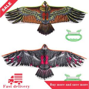 [COD] 1.1m Eagle Kite With 30 Meter Kite Line Children Flying Bird Kites Outdoor Toys