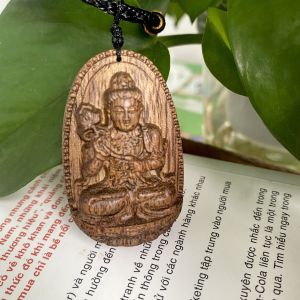 Dây chuyền trầm hương Phật bản mệnh Vạn An Home vòng cổ trầm hương tự nhiên mang đến may mắn hạnh phúc bình an tài lộc