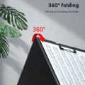 Deli 64512 horizontal foam PP folding board clip (dark gray) (piece). 