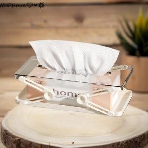 WP💓💛💖 Desktop Tissue BoxTissue Storage Box For Home UseSpring-Loaded Extendable Tissue Storage Box For Living Room Coffee Table High