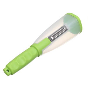 Moda Multi-functional Stainless Steel Creative Peeler With Garbage Container For Peeling fruits and vegetables