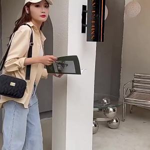 AE Túi đựng điện thoại túi đeo chéo nữ túi xách vải nylon túi đeo vai thêu mini túi đeo chéo thời trang túi đeo cổ ví đựng tiền xu.