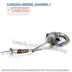 Knalpot Vespa Racing Kanan AKRAPOVIC Vespa Px125 150 Vbb Super Excel 150 Dll