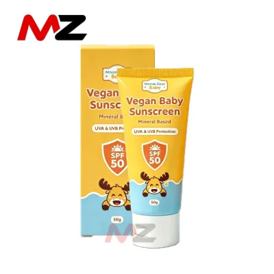 Hot Baby Sun Care Duo Moose Gear SPF50 Sunscreen Plus After Sun Soothing Gel Vegan 50g