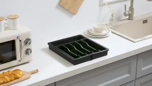 Cutlery Organizer Drawer Expandable Storage tray Cutlery Holder Silverware Makeup Storage Compartmen