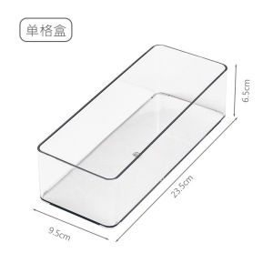 Shopclassy Acrylic Home Organizer storage box tabletop tea bag storage sorting box compartment multi-functional box