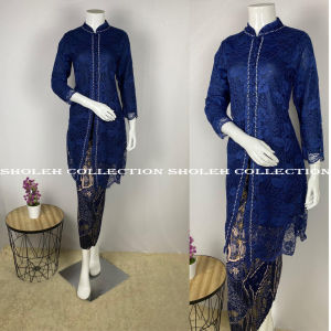 setelan tunik kebaya brukat wanita baju atasan kebaya wanita tunik brokat terlaris