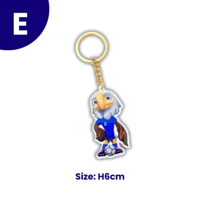 Gantungan kunci maskot Piala Dunia FIFA 2026 FIFA World Cup mascot acrylic keychain cute mascot football soccer ball