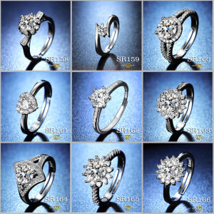 POS DARI KL - SR158 / CINCIN / SILVER RING /  CINCIN SILVER PLATED / ADJUSTABLE RING / CINCIN PEREMPUAN / CINCIN PERAK