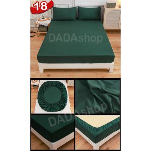 ผ้าปูที่นอนสีพื้น  รัดมุมรอบเตียง 360 องศา ขนาด 3.5ฟุต/5ฟุต/6ฟุต สูง10 นิ้ว (ยังไม่รวมปลอกหมอน) สีพื้น ไม่มีรอยต่อ ไม่หลุดง่าย