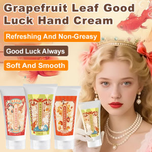 Pomelo Leaf Hand Cream Good Luck Moisturizing Hand Cream Anti-Cracking Peeling Rough Light 擦走霉运柚叶好运护手霜