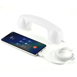NAELIN Portable Retro Phone Handset Multifunctional Straight Insertion Telephone Wired Handsets Gifts Landline Handle Receiver For Calls External Headset