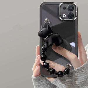 Phone Case Infinix Zero 30 5G Hot Selling Built-in Lens Film Casing with Doll Bracelet Lens Protection Solid Color Transparent Soft Cover Infinix Zero30 5G 2023