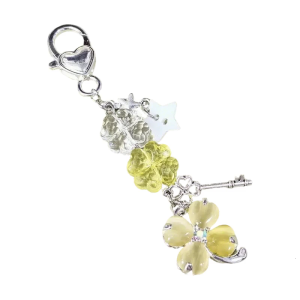 Lucky Leaf Keyring Pendant Fashion Phone Chain Hanging Charm Keychain Backpack Decoration Accessories Gift