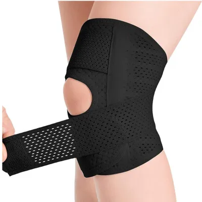 Compression Knee Pad for Arthritis Knee Pain Breathable Knee Brace Support with Stabilizer for Basketball Volleyball Gym
