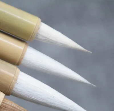 พู่กันจีน เหมาปี่ ด้ามไม้ไผ่ เหมาะสำหรับผู้เริ่มต้น/แพะ มี 3 ขนาด (พร้อมจัดส่งจาก กทม.)白云毛笔#ขนาดเล็ก#กลาง#ใหญ่