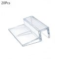 20Pcs Klip Penyangga Tutup Kaca Aquarium / Holder Aquarium Akrilik / Penahan Tutup Aquarium. 