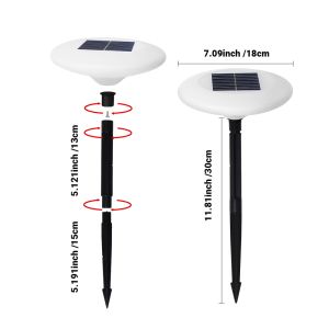 Luckyled Lampu Solar Taman Lawn Lamp  RGB LED Light for Garden Decoration Walkway Lawn Night Lamp