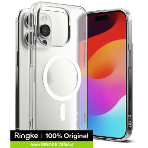 Ringke Fusion Mag Compatible with iPhone 15 Pro Max Case Cover Transparent Hard Back Shockproof Soft TPU Bumer