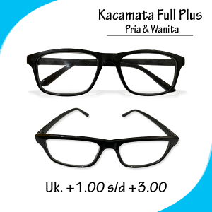 Kacamata Untuk Rabun Jarak Dekat Lensa Bening Untuk Pria Wanita Lansia Orang Tua Ready Ukuran +1.00 sampai +3.00 - TERMURAH