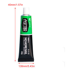 60g All-purpose Glue Quick Drying Glue Strong Adhesive Sealant Fix Glue Nail Free Adhesive for Plastic Glass Metal Ceramic