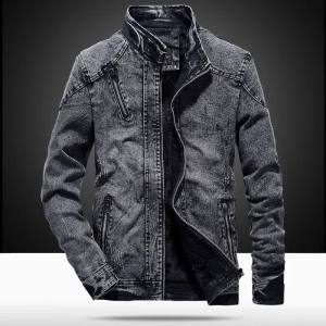 2024 New jacket mens autumn/winter Korean version trendy cotton slim fit mens r denim jacket slim fit casual jacket