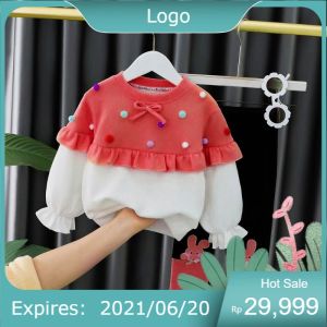 Setelan lucu anak perempuan 6 bulan - 4 tahun MOTIF POL RAINBOW