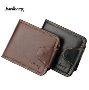 Baellerry กระเป๋าสตางค์ผู้ชายกระเป๋าเงินผู้ชายรับประกันคุณภาพกระเป๋าสตางค์คาดบัตรสไตล์อังกฤษกระเป๋าสตางค์เหรียญสั้นดีไซน์เนอร์แฟชั่นสําหรับผู้ชาย