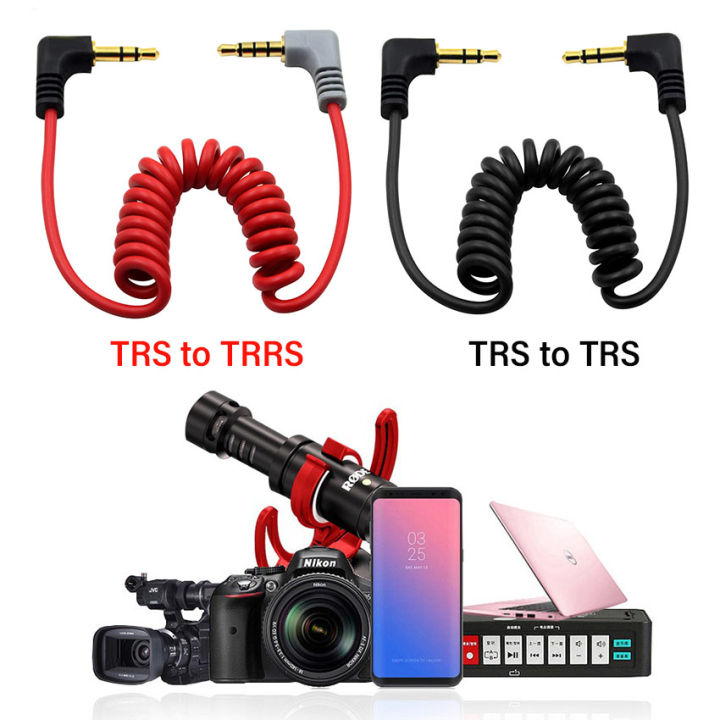Replacement TRS To TRRS TRS Adapter Cable for IPhone RODE Sc7 By