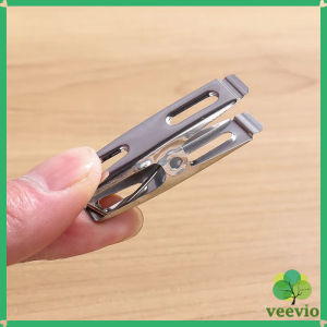 Veevio กิ๊ฟหนีบผ้า คลิปหนีบผ้า ตัวหนีบผ้าสแตนเลส    stainless steel clothespin แพ็ค 20 ตัว
