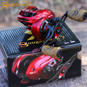Sougayilang Baitcasting Fishing Reel 9+1BB 8:1 High Speed Gear Ratio Super Smooth Baitcast Reel with Magnetic Brake System Anti-Corrosion Fishing Reel Max Drag 18LB