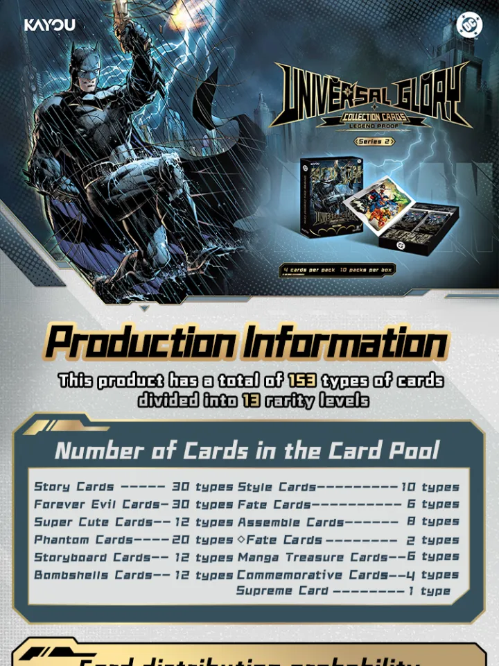 KAYOU DC-Universal Glory Collectible Cards-Legend Proof | Lazada