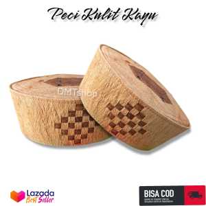 PECI KULIT KAYU / KOPIAH SOLAT LAKI LAKI KEREN